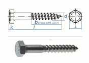 8 x 140mm Sechskant-Holzschrauben DIN 571  Edelstahl A2...