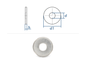 4,3mm Unterlegscheiben großer...