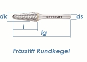 10mm HM-Frässtift Rundkegel (1 Stk.)