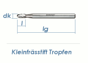 3mm HM-Kleinfrässtift Tropfen (1 Stk.)