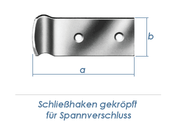 112 x 30mm Schließhaken gekröpft verzinkt (1 Stk.)//AUSL//