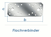 135 x 55 x 2,5mm Flachverbinder verzinkt (1 Stk.)