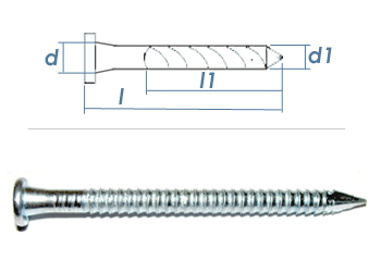 4 x 40mm Kamm Nägel (100 Stk.)