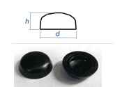 Kappe f. 3,5mm Schraube schwarz (100 Stk.)