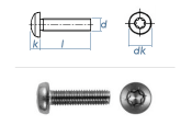 M3 x 5mm Linsenkopfschrauben TX DIN7985 Edelstahl A2...