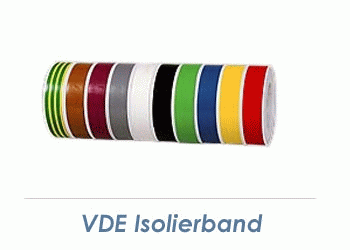15mm VDE Isolierband gr&uuml;n/gelb - 10m Rolle (1 Stk.)