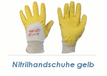 12 x Nitril-Handschuh gelb Größe 8/M 