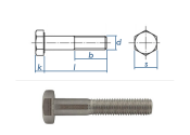 M10 x 50mm Sechskantschrauben DIN931 Teilgewinde...