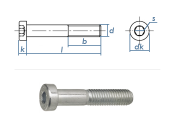 M5 x 8mm Zylinderschraube DIN7984 Stahl verzinkt FKL 8.8...