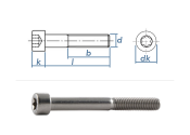 M2 x 4mm Zylinderschrauben TX ISO14579 Edelstahl A2 (10...