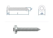 5,5 x 80mm Blechschrauben Linsenkopf TX verzinkt...