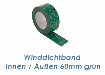 60mm Winddichtband Innen- und Außenbereich - 25m Rolle (1 Stk.)
