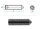 M5 x 30mm Gewindestift Spitze DIN914 45H schwarz (10 Stk.)