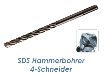 6,5 x 212/150mm SDS Hammerbohrer 4-Schneider (1 Stk.)