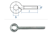 M8 x 100mm Ringschrauben verzinkt (1 Stk.)