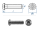 M3 x 25mm Linsenflachkopfschraube ISK ISO7380 Edelstahl A2    (10 Stk.)