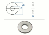 10,5mm Scheiben für Spannzeuge DIN6340 Stahl...