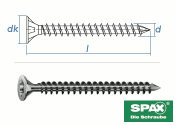 8 x 180mm SPAX Konstruktionsschrauben Vollgewinde TX...