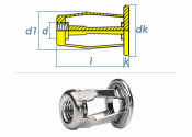 M6 x 18,5mm Spreiz-Blindnietmuttern Stahl (1 Stk.)