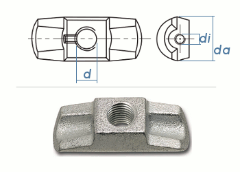 M16 Stopmuttern verhindern das ungewollte Lösen einer Schraubenverbindung  durch einen Eingepressten Kunststoffring - Schrauben kaufen im Shop von  Schrauben Direkt