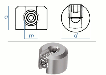 2mm Drahtseilklemmring 1-Teilig Edelstahl A4 (1 Stk.)