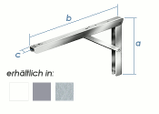 300 x 200mm Multiline Klappträger weiss (1 Stk.)