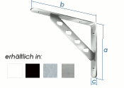 250 x 200mm Garderobenkonsole chrom  (1 Stk.)