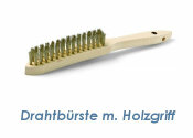 Drahtbürste m. Holzgriff 2-reihig (1 Stk.)