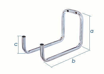 115 x 80 x 90mm Gerätehalter verzinkt  (1 Stk.)