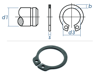 10 Stück Sicherungsring Aussen Rueckhalte Schnapp Ring E-Clip Sicher 2 mm L0161 