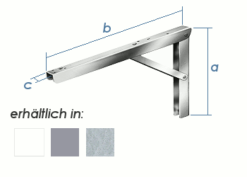 400 x 270mm Multiline Klappträger verzinkt (1 Stk.)