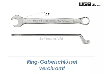 SW7 WGB Ring-Gabelschlüssel verchromt (1 Stk.)