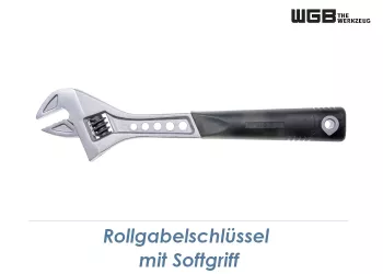 SW29 WGB Rollgabelschlüssel mit Softgriff verchromt (1 Stk.)