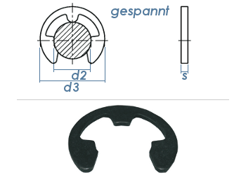 3,2mm Sicherungsscheibe DIN 6799  (100 Stk.)