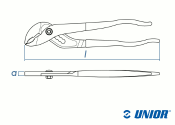 240mm UNIOR Wasserpumpenzange 441/4P  (1 Stk.)
