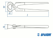 200mm UNIOR Beißzange 530/4P  (1 Stk.)