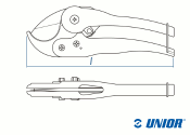 195mm UNIOR PVC-Rohrschneider 583/6  (1 Stk.)