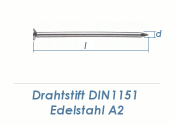3,1 x 80mm Drahtstifte Edelstahl A2 (100g = ca. 21Stk.)