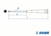 TX6 x 60mm UNIOR Elektronik-Schraubendreher (1 Stk.)