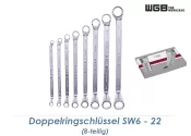SW6 - 22 WGB Doppel-Ringschlüsselset 8-teilig 290S...