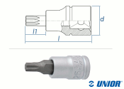 TX8 UNIOR TX Steckschlüssel mit 1/4" Antrieb...