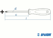 PH2 x 100mm UNIOR Schraubendreher mit 3K-Griff (1 Stk.)