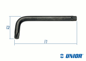 TX15 x 57,5mm UNIOR Stiftschlüssel brüniert (1...