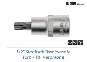 TX30 WGB Steckschlüssel mit 1/2" Antrieb verchromt (1 Stk.)