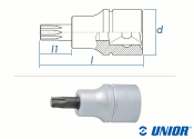 TX30 UNIOR TX Steckschlüssel mit 1/2" Antrieb...