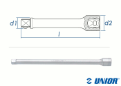 1/4" x 150mm UNIOR Verlängerung 188.4/2...