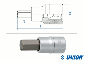 SW10 UNIOR ISK Steckschlüssel mit 1/2" Antrieb verchromt (1 Stk.)