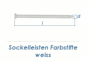 1,75 x 40mm Sockelleisten Farbstift weiss (100 Stk.)