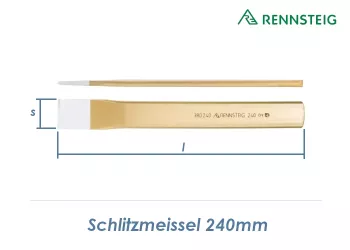 240mm RENNSTEIG Schlitzmeissel (1 Stk.)