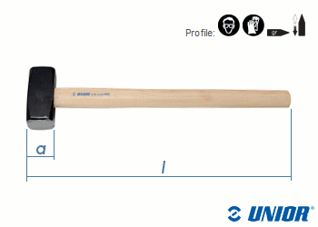 10kg UNIOR Schlegel mit Holzstiel 818 (1 Stk.)